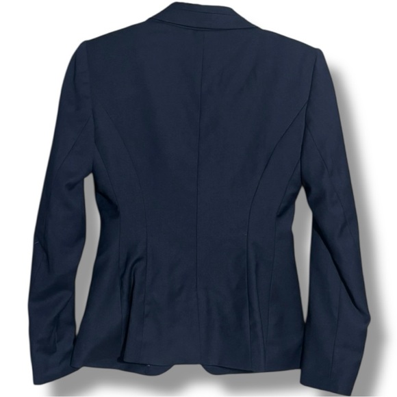 The Limited NWT Navy Blue Notched Collar 2 Button Structured Professional Blazer - Picture 15 of 16